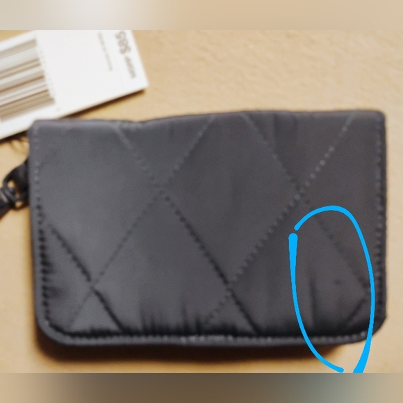 VERA BRADLEY BLUE SNAP WALLET with FLORAL INTERIOR * tiny flaw - Picture 10 of 10